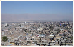 Ciudad de Huancayo en el Valle del Mantaro